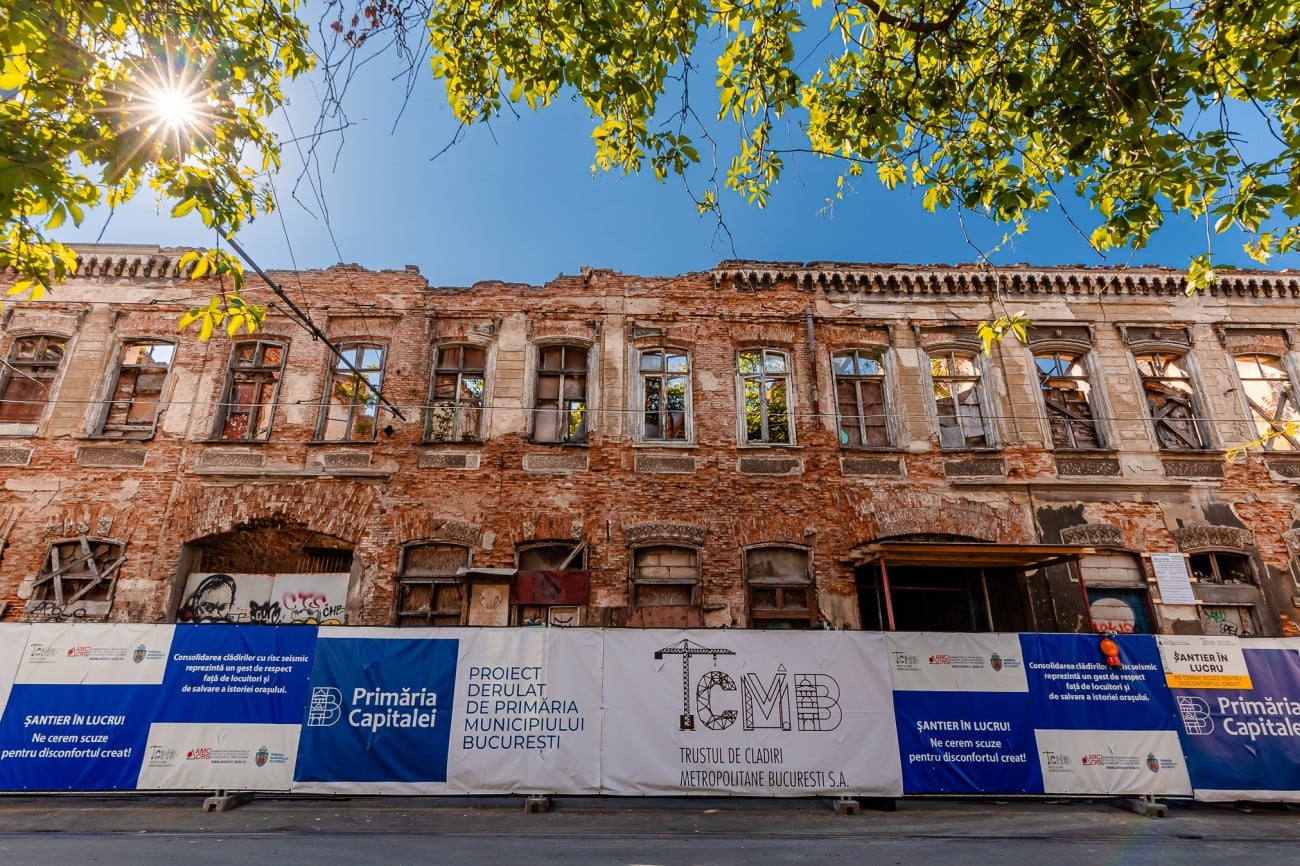 Hanul Solacolu din București a fost salvat de la prăbușire după 30 de ani de ruină. Cum arată și ce vrea să facă Primăria Capitalei aici