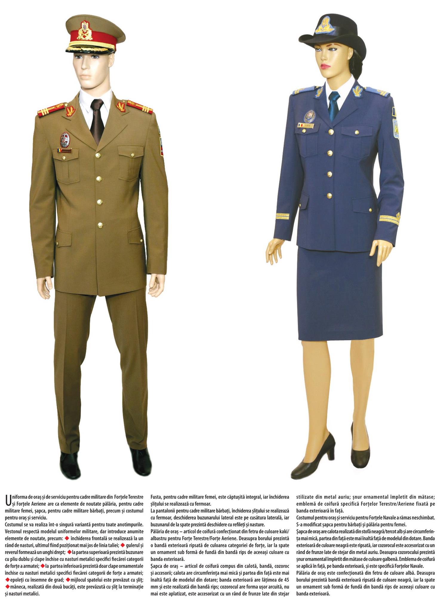 Cum arată noile uniforme ale Armatei Române
