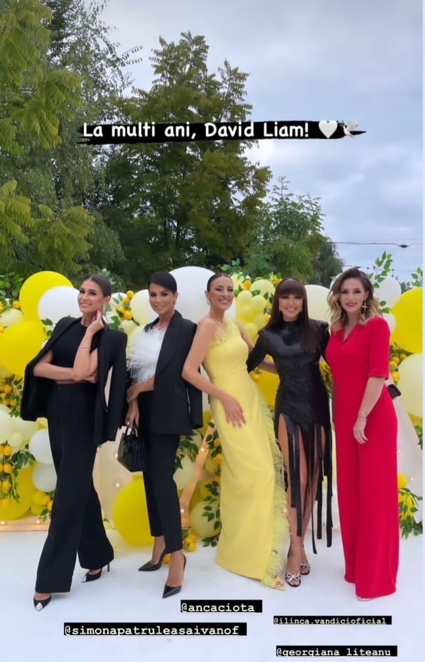 Anca Ciota și-a botezat băiețelul. Adelina Pestrițu, Ilinca Vandici, Simona Pătruleasa și alte vedete de la Kanal D au participat la eveniment