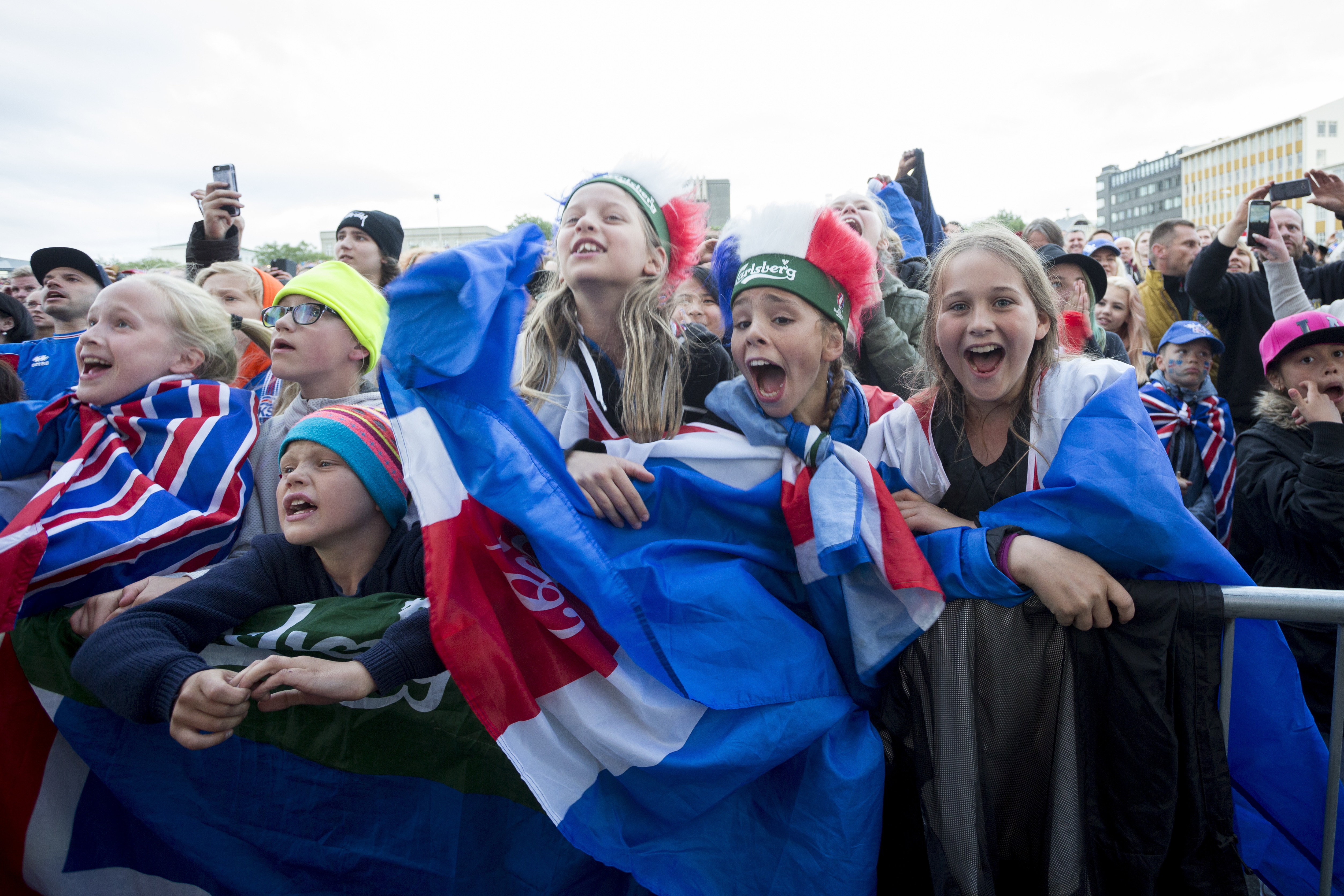 Euro 2016. Sărbătoare în Islanda după victoria "incredibilă" în fața Angliei / GALERIE FOTO&VIDEO