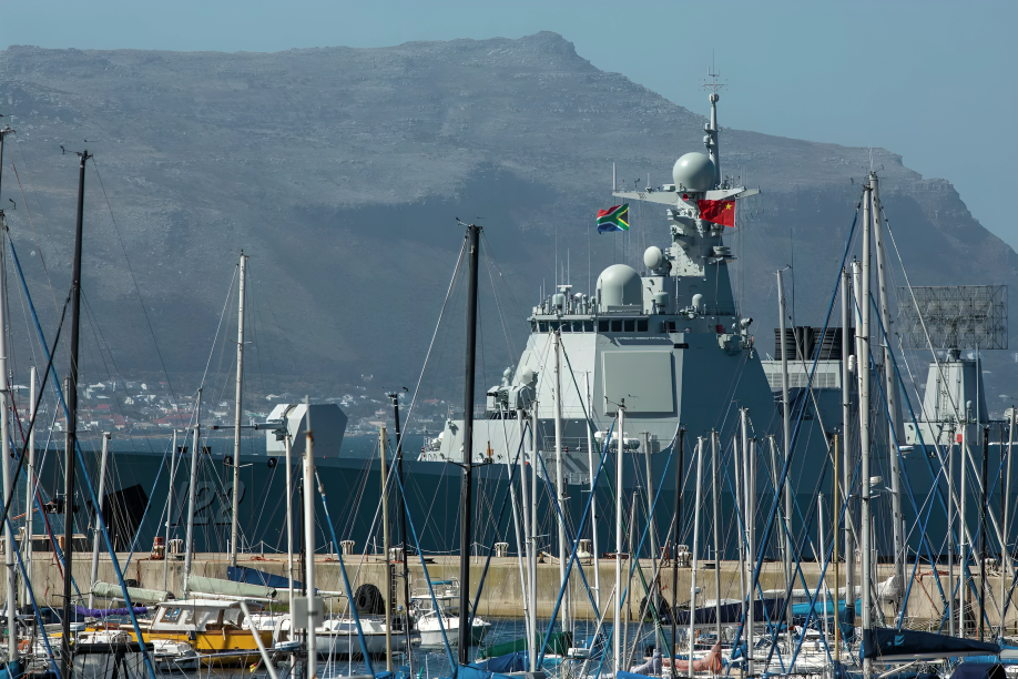 Chinese and Iranian naval vessels dock near Simon’s Town as South Africa hosts a Chinese-led BRICS-linked maritime exercise amid renewed US scrutiny. [Dwayne Senior/Bloomberg via Getty Images]