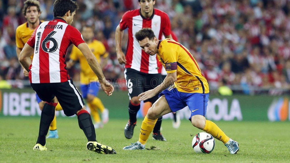 Barcelona a fost masacrată de Athletic Bilbao în prima manşă din Supercupa Spaniei. ^Başcii au deschis scorul de la mijlocul terenului / VIDEO