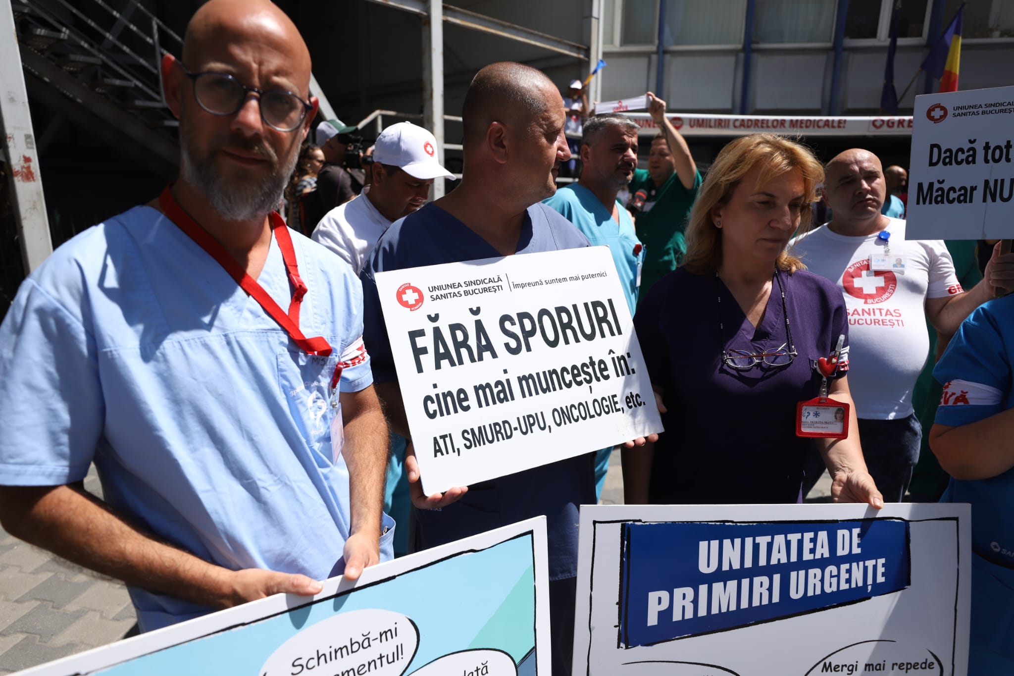 A doua zi de grevă generală în spitale. Sanitas respinge explicațiile Guvernului privind noua lege a salarizării