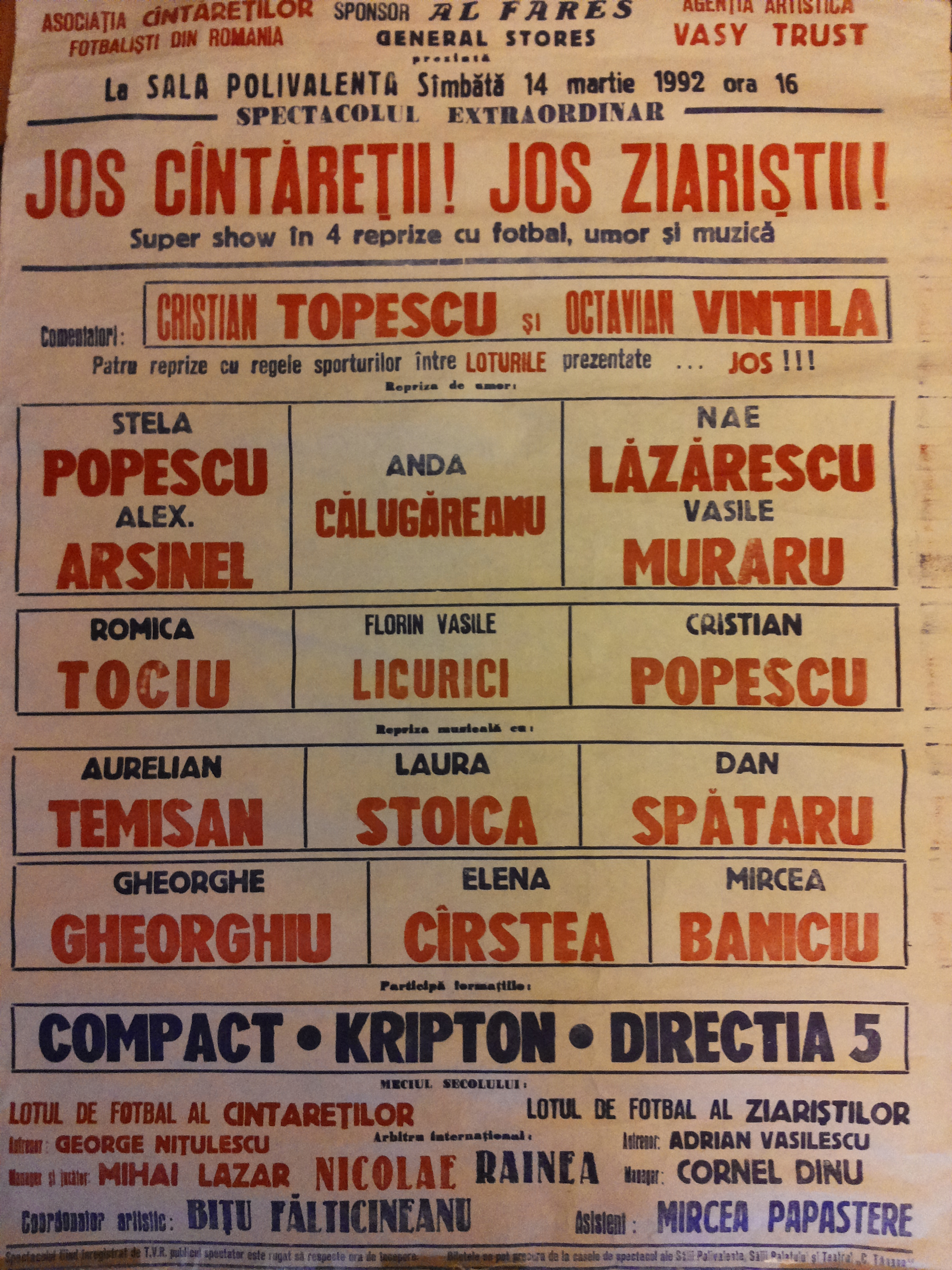 Stela Popescu a fost arbitru de fotbal. Regretata actriță a oficiat, în anii '80, meciuri între artiști și fotbaliști