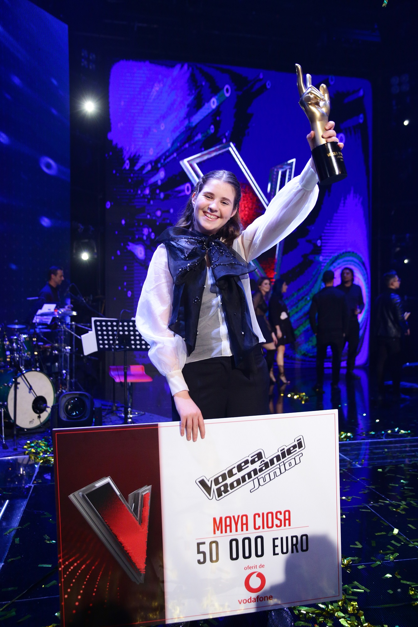 Maya Ciosa a câștigat Vocea României Junior. Trofeul a ajuns în echipa Andrei
