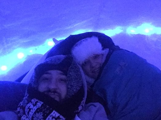Președintele de la Steaua a  dormit la Hotelul de gheață de la Bâlea Lac: ”Somn ușor! Țurțurii să ne sărute!” / FOTO