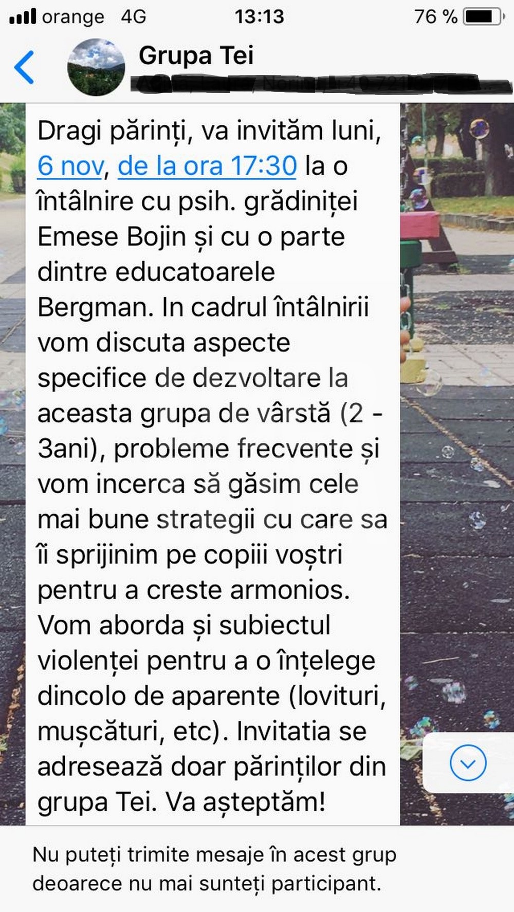 EXCLUSIV / Copil de 1 an și 8 luni, mușcat violent la grădiniță. Copilul a rămas cu traume