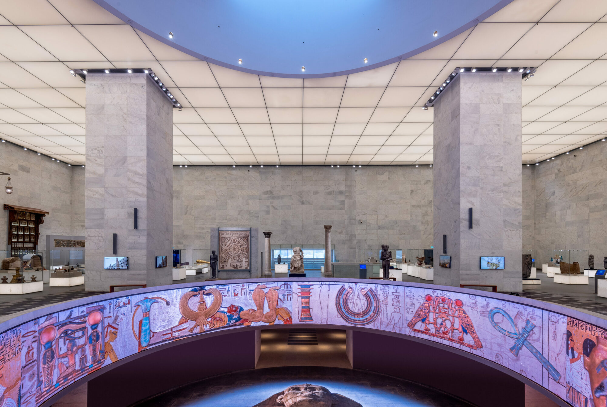 The National Museum of Egyptian Civilization built by the Hassan Allam Holding company