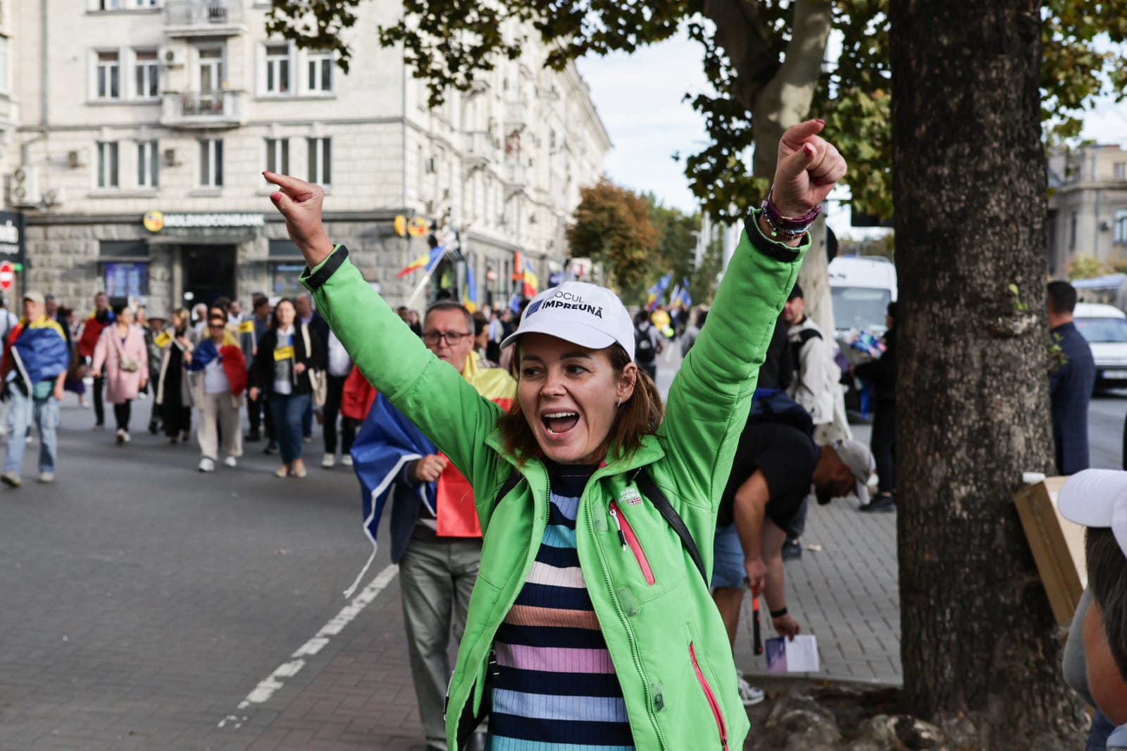 Marș pro UE și pro PAS la Chișinău: „Lumea rusă înseamnă război, UE înseamnă pace”