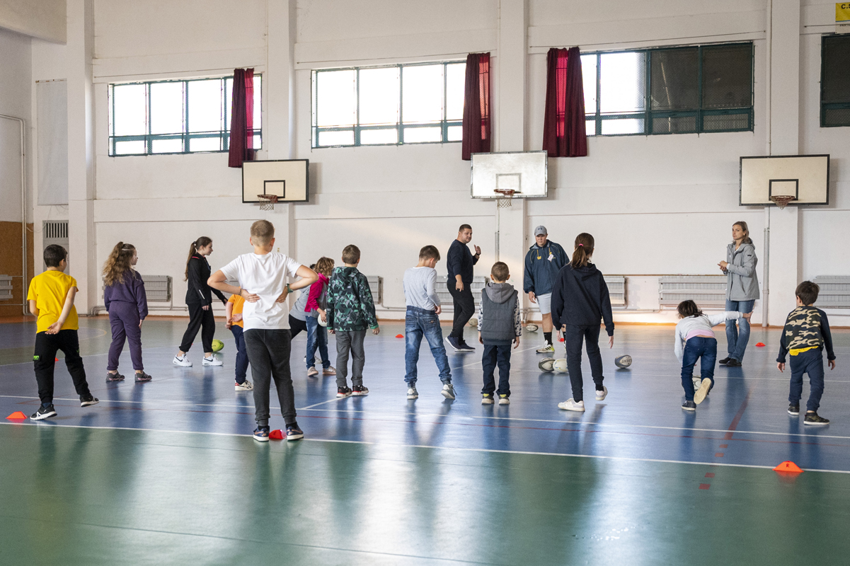 Copii din Ucraina și România au făcut sport împreună, la Gura Humorului. „Vă mulțumim că ați petrecut timp împreună cu noi”