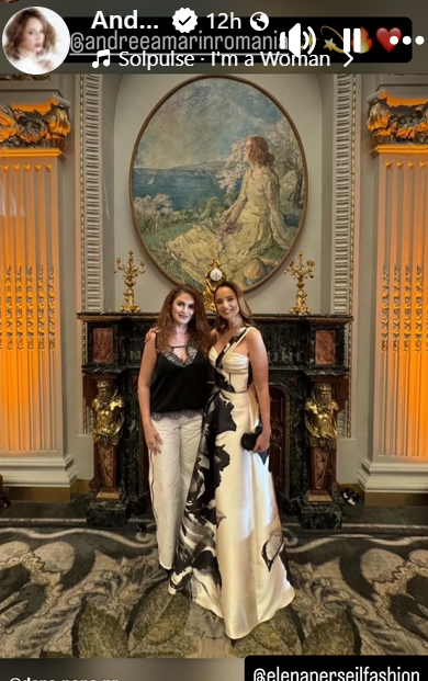 Cum a apărut Andreea Marin la o prezentare de modă. Și-a etalat mândră o rochie spectaculoasă și a atras toate privirile. „Port acum o creație semnată de ea”