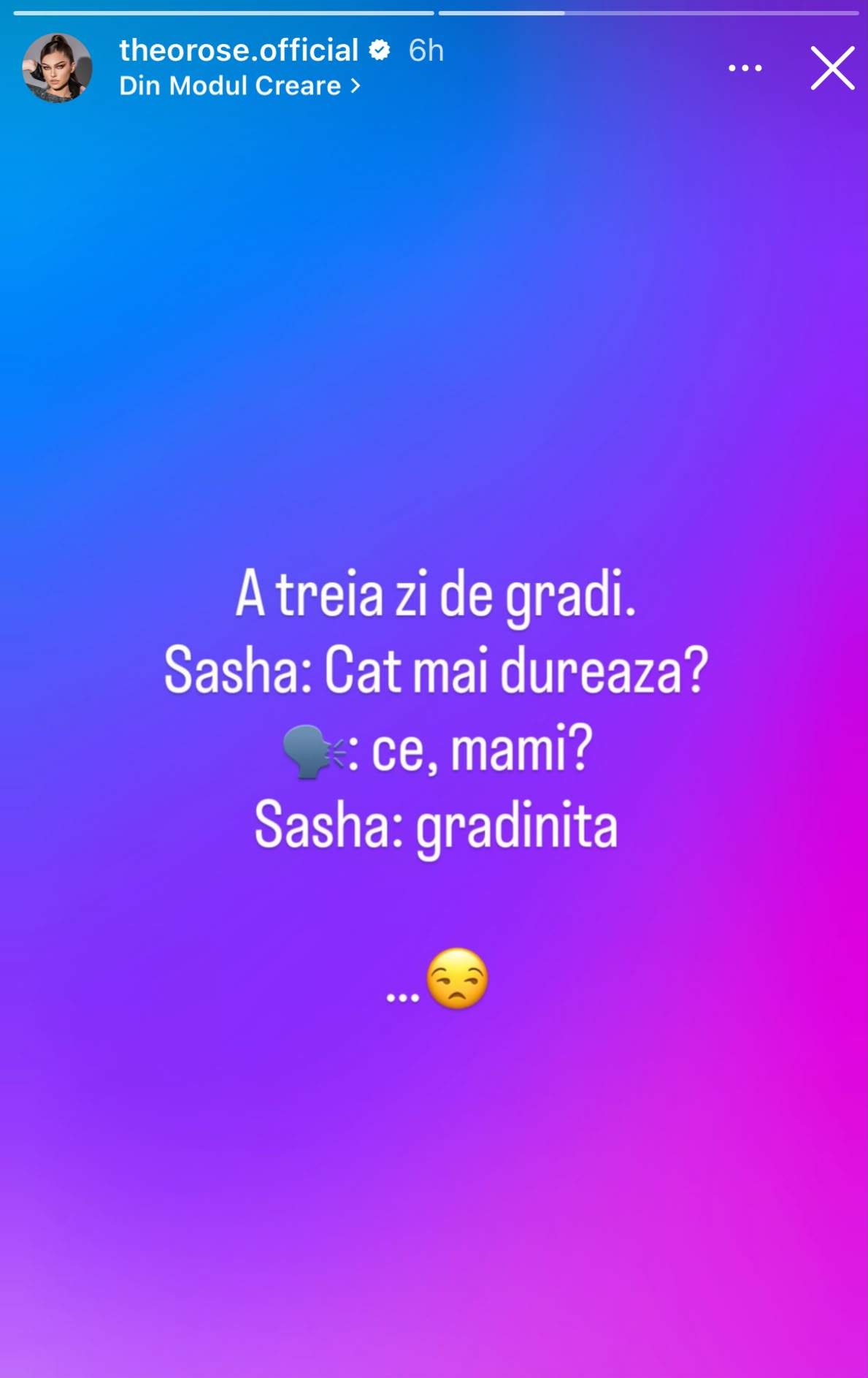 Întrebarea primită de Theo Rose de la fiul ei, Sasha, în vârstă de 3 ani