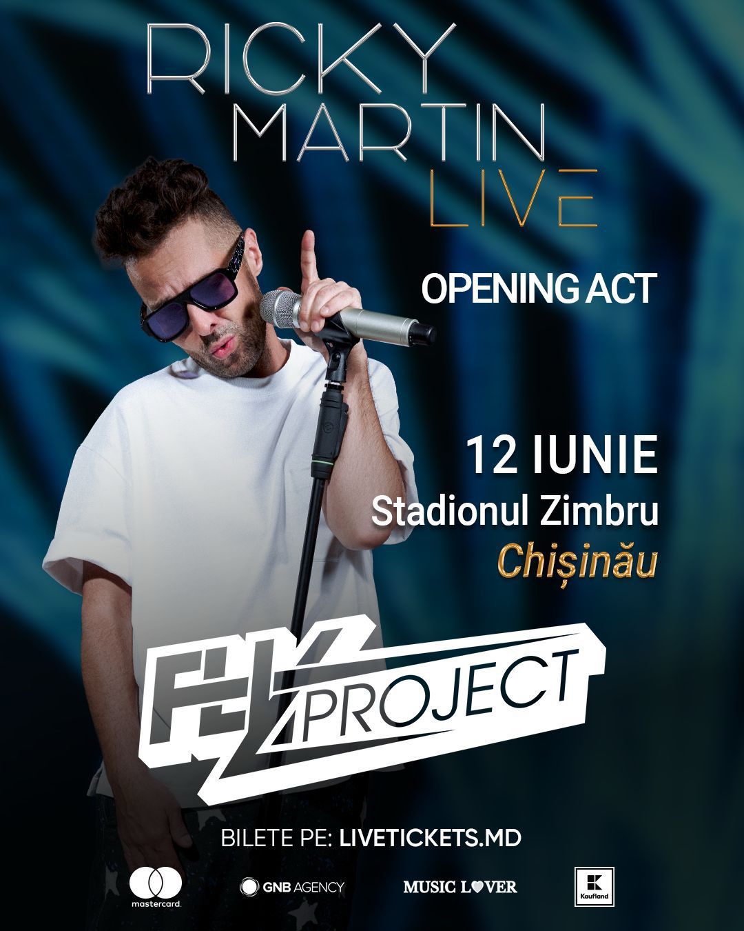 Fly Project deschide concertul Ricky Martin de la Chișinău: „Împreună vom crea amintiri care vor rămâne mult timp”
