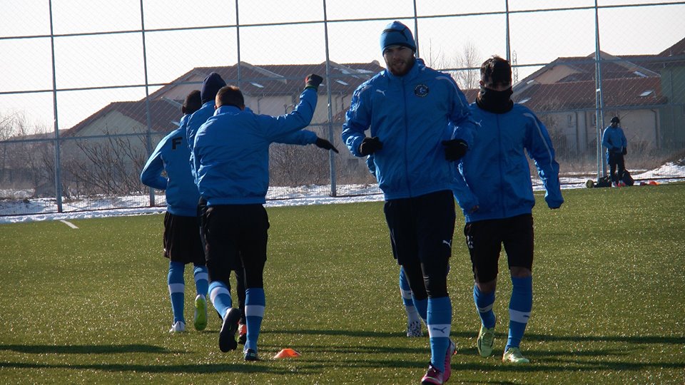 Fabrice Olinga l-a înfruntat pe Gică Hagi, la primul antrenament pentru Viitorul / GALERIE FOTO&VIDEO