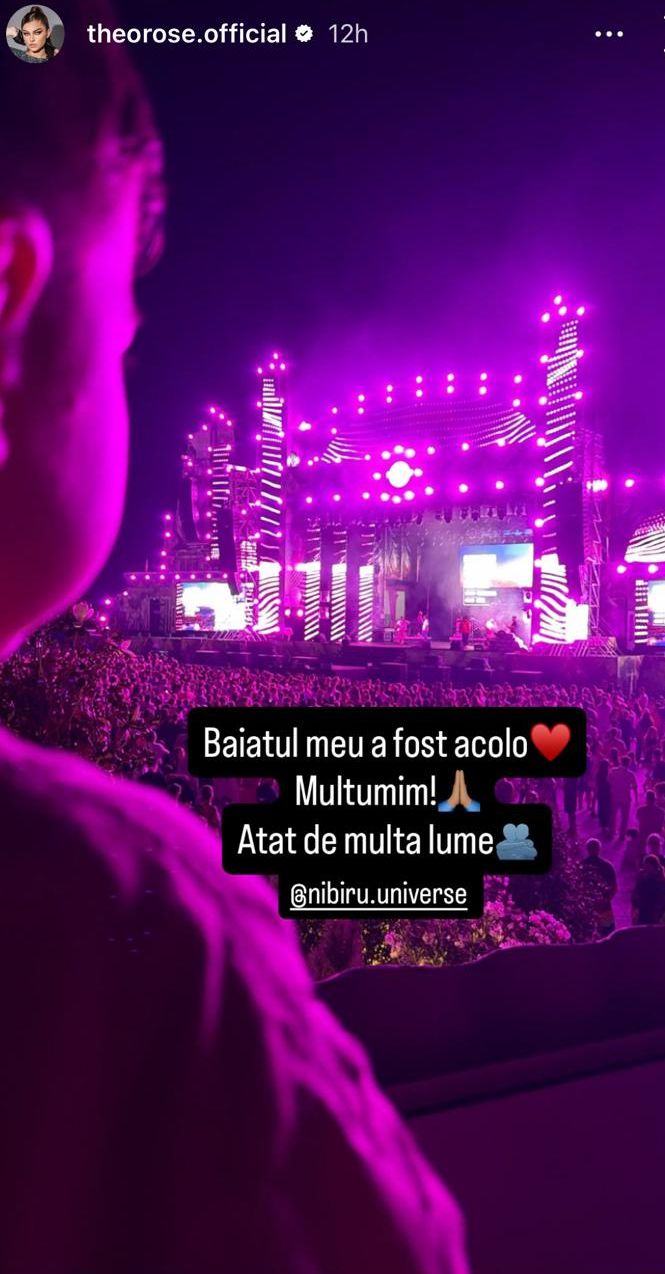 Theo Rose, întreruptă în plin concert la Nibiru. Ce s-a întâmplat pe scenă înainte ca artista să împlinească 29 de ani: „Băiatul meu a fost acolo”
