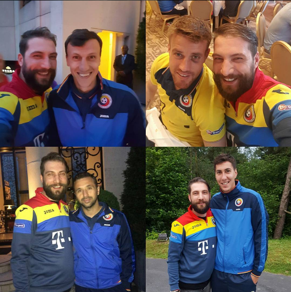 Euro 2016. Imagini inedite de la întâlnirea tricolorilor cu familiile. Pantilimon și-a ținut în brațe fetița de 7 luni GALERIE FOTO