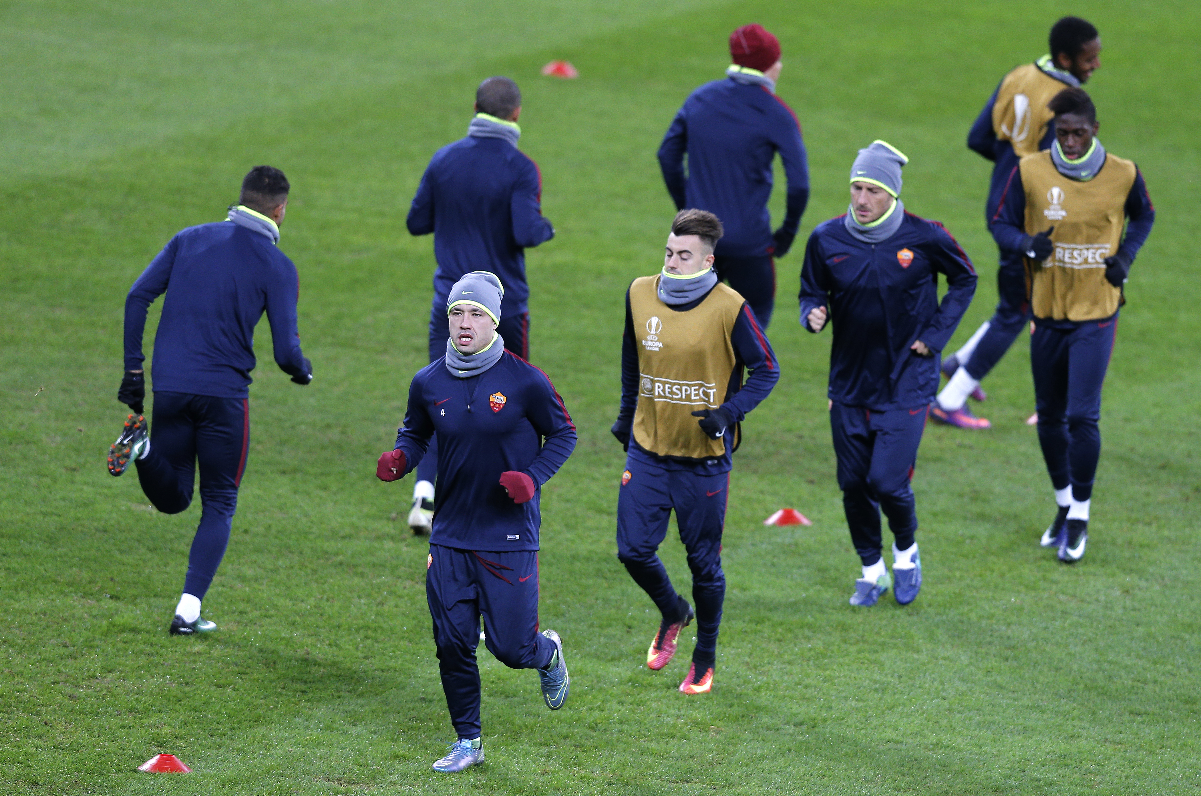 Liga Europa. Astra - AS Roma (joi, ora 20.00). Italienii s-au antrenat pe Arena Naţională / FOTO