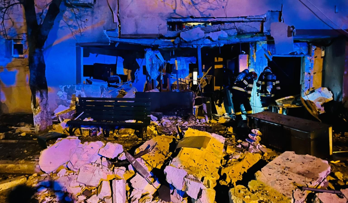 Primele imagini după explozia din Buftea: cum arată parterul blocului după ce a fost complet distrus