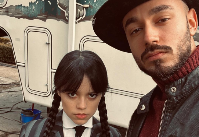 Cum a fost surprins Victor Dorobanțu pe străzile din Londra. Ce face în Marea Britanie actorul din Wednesday: E prezentă și Lady Gaga