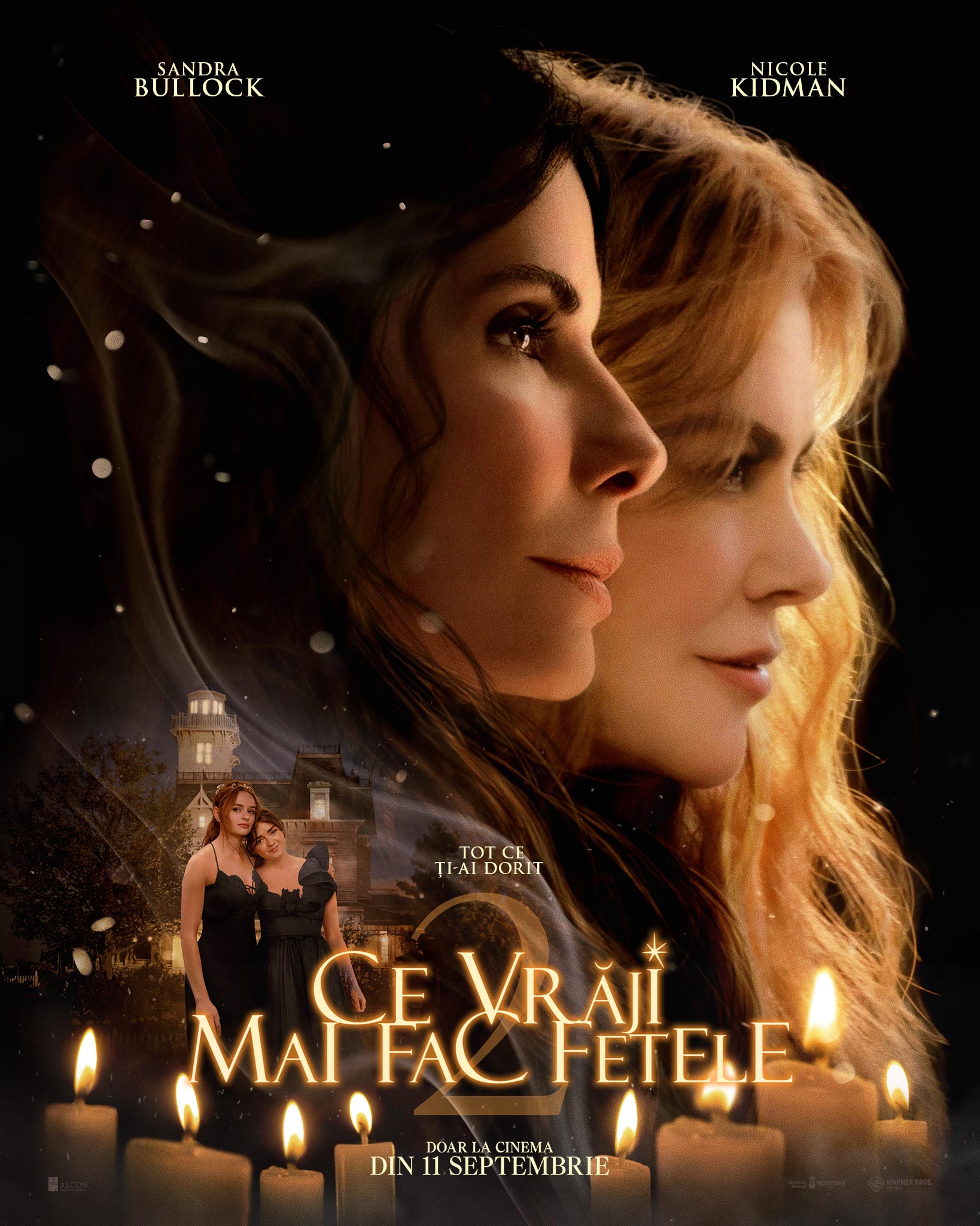 Sandra Bullock și Nicole Kidman în filmul „Ce vrăji mai fac fetele 2”