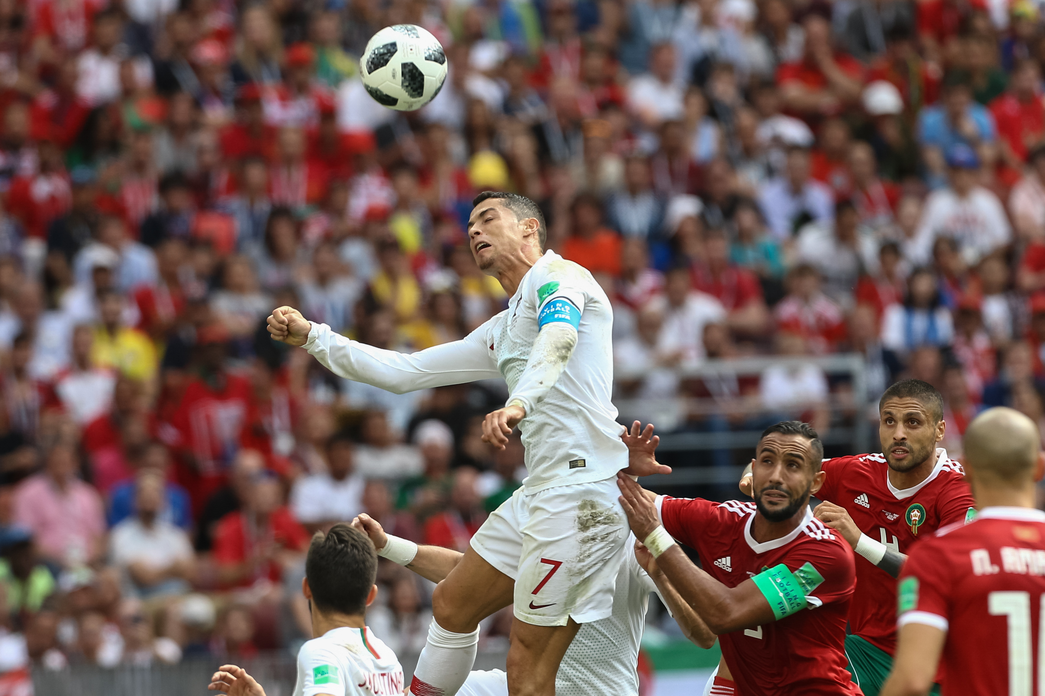 Portugalia - Maroc 1-0, în grupa B de la Campionatul Mondial de fotbal Rusia 2018. Ronaldo a fost decisiv, africanii, care au condus jocul și nu au primit un penalty, sunt eliminați / FOTO&VIDEO