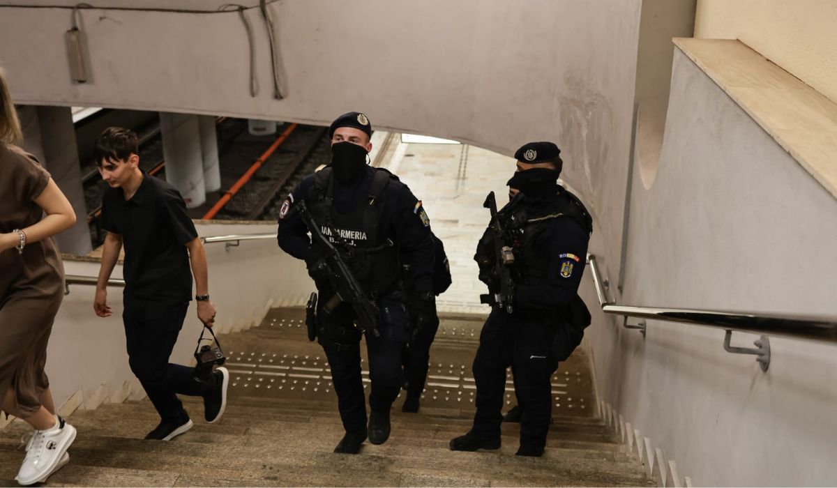 Jandarmi înarmați până în dinți, la metrou în București, a doua zi consecutiv. Explicațiile Jandarmeriei Române
