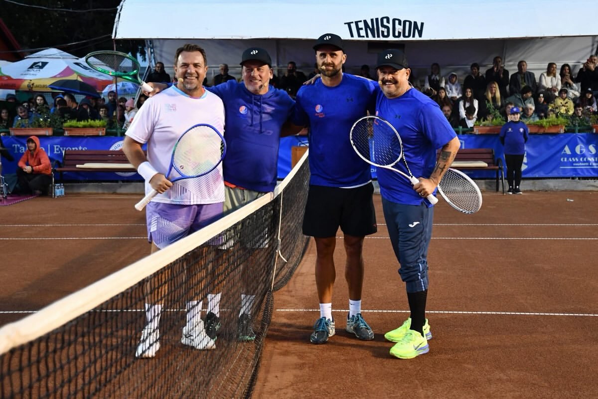 Mihai Bobonete și Horia Brenciu au jucat tenis pe ploaie pentru a ajuta un copil bolnav