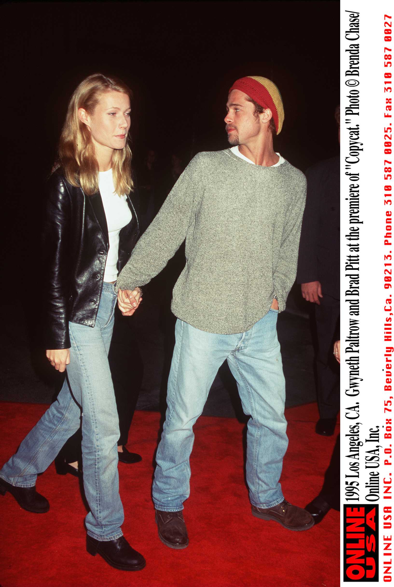 Gwyneth Paltrow și Brad Pitt 