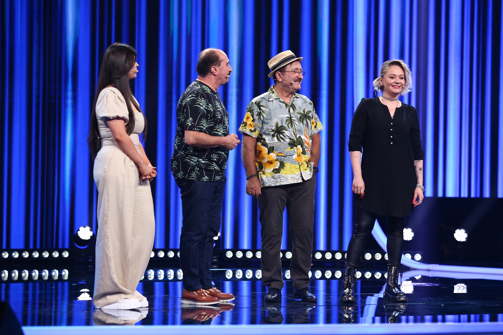 Romică Țociu și Cornel Palade, prima dată pe scenă alături de fiicele lor, Daria și Ada, la „iUmor”. Cu ce se ocupă tinerele