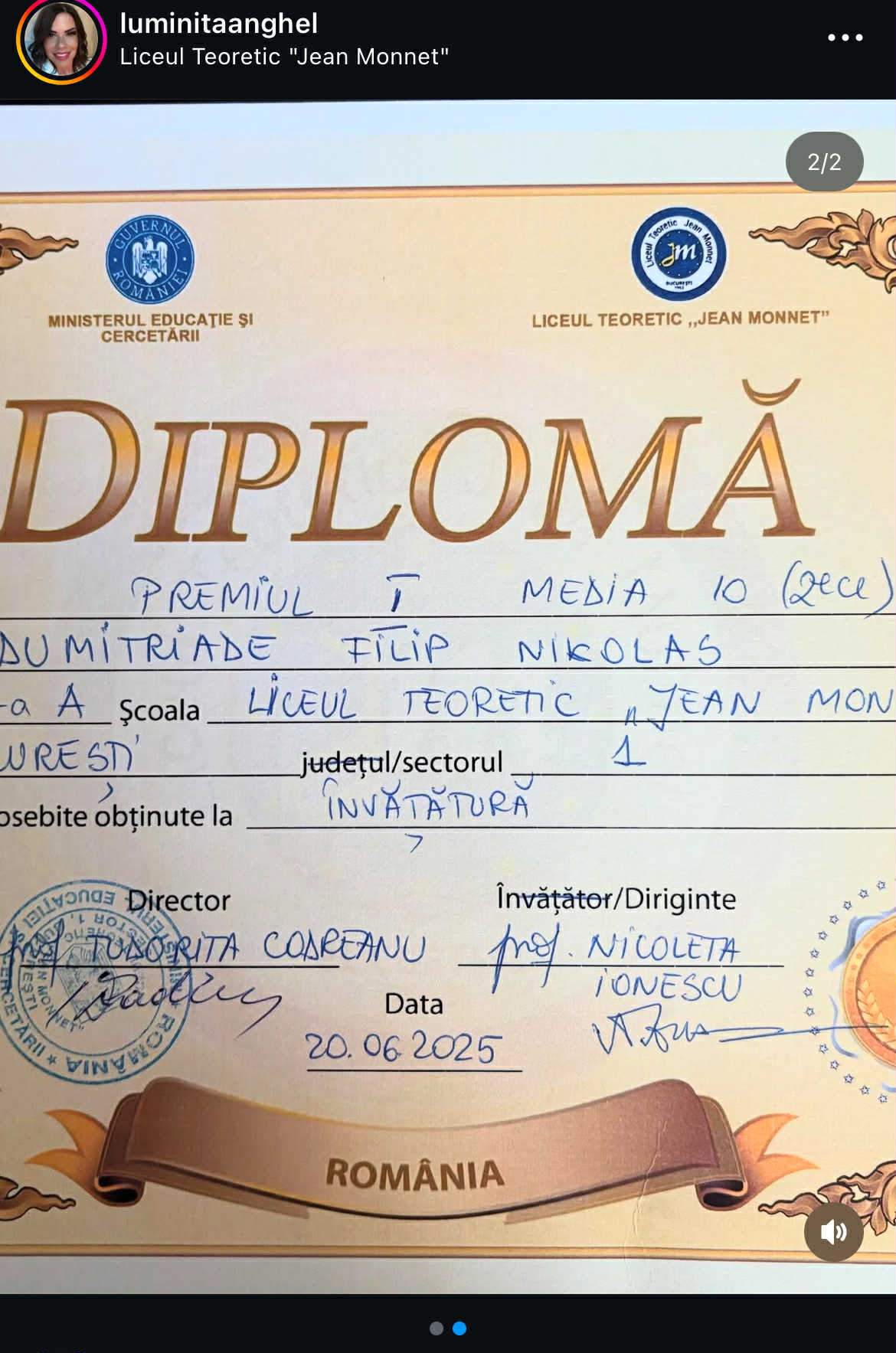 Mesajul Luminiței Anghel după ce fiul ei a terminat clasa a șaptea. Artista a publicat imaginea cu Filip. „Am ajuns și în acest moment”