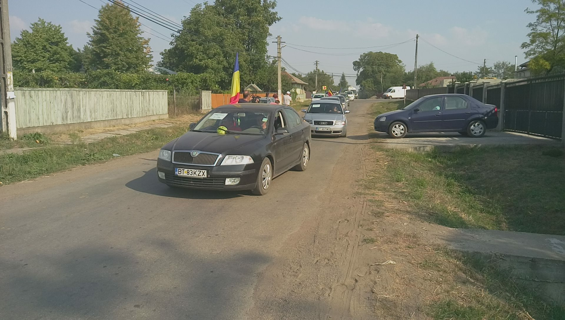 Au protestat față de starea proastă a DJ 296 GALERIE FOTO