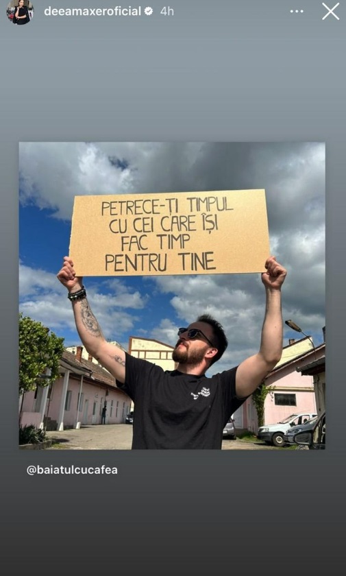 Mesajul Deei Maxer, după ce a șters toate pozele cu Robert Drilea, iubitul ei. Seara a petrecut în club, cu prietenele ei