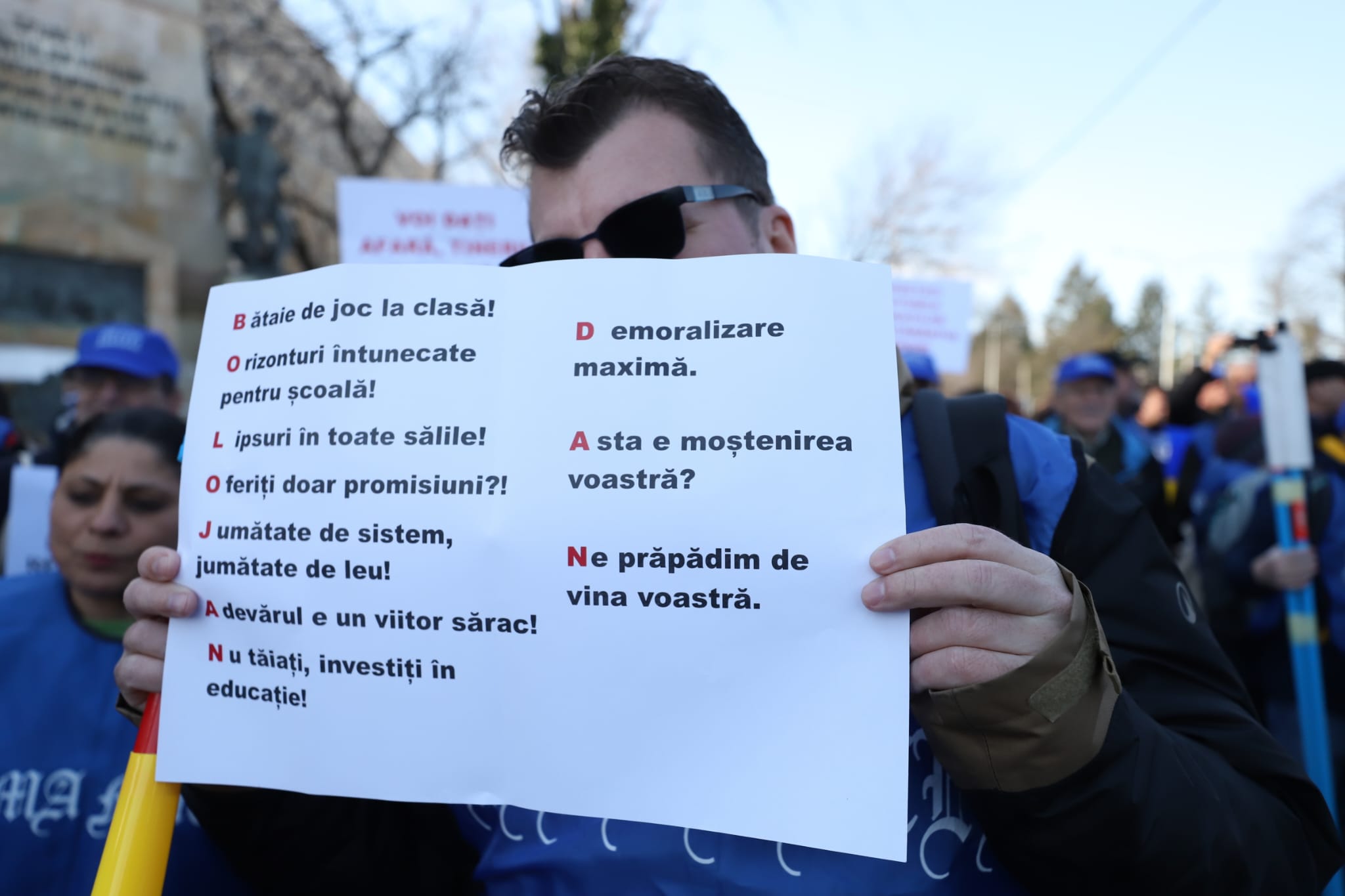 Sindicatele din Educație, protest în fața Palatului Cotroceni. Sunt așteptați să iasă în stradă peste 500 de profesori și studenți