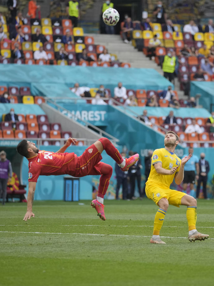 Ucraina a învins Macedonia de Nord, în cel de-al doilea meci de la Euro 2020 jucat pe Arena Națională