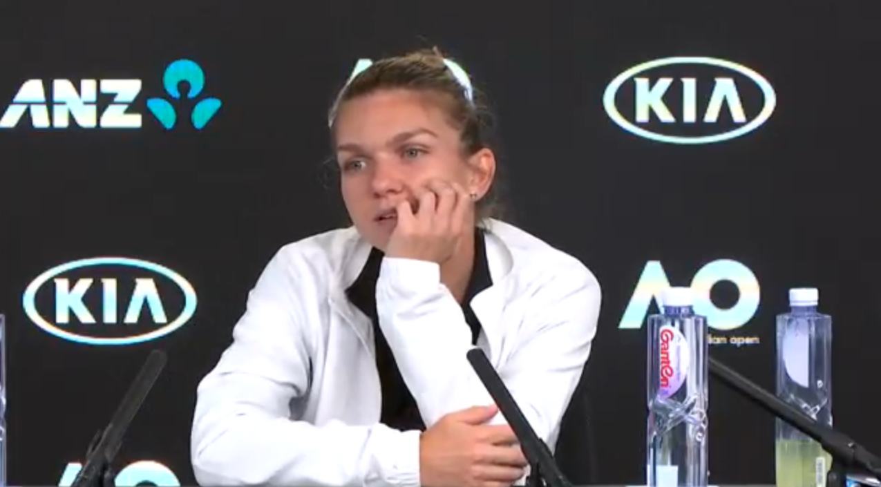 Ce a spus Simona Halep la conferința de presă de după semifinala cu Kerber: ”Nu mi-a fost teamă că o să pierd!” | VIDEO