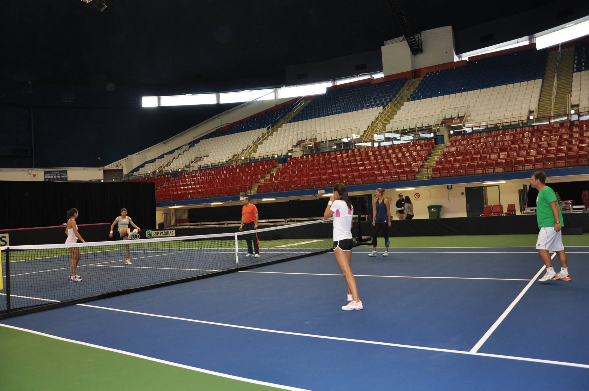 Echipa de Fed Cup a României a efectuat primul antrenament la Montreal / GALERIE FOTO