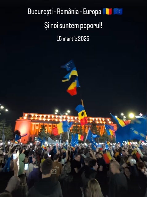 Cum au apărut Vladimir Drăghia și soția Alice la Mitingul EuRo de la Piața Victoriei. La ce au renunțat pentru a fi alături de manifestanți