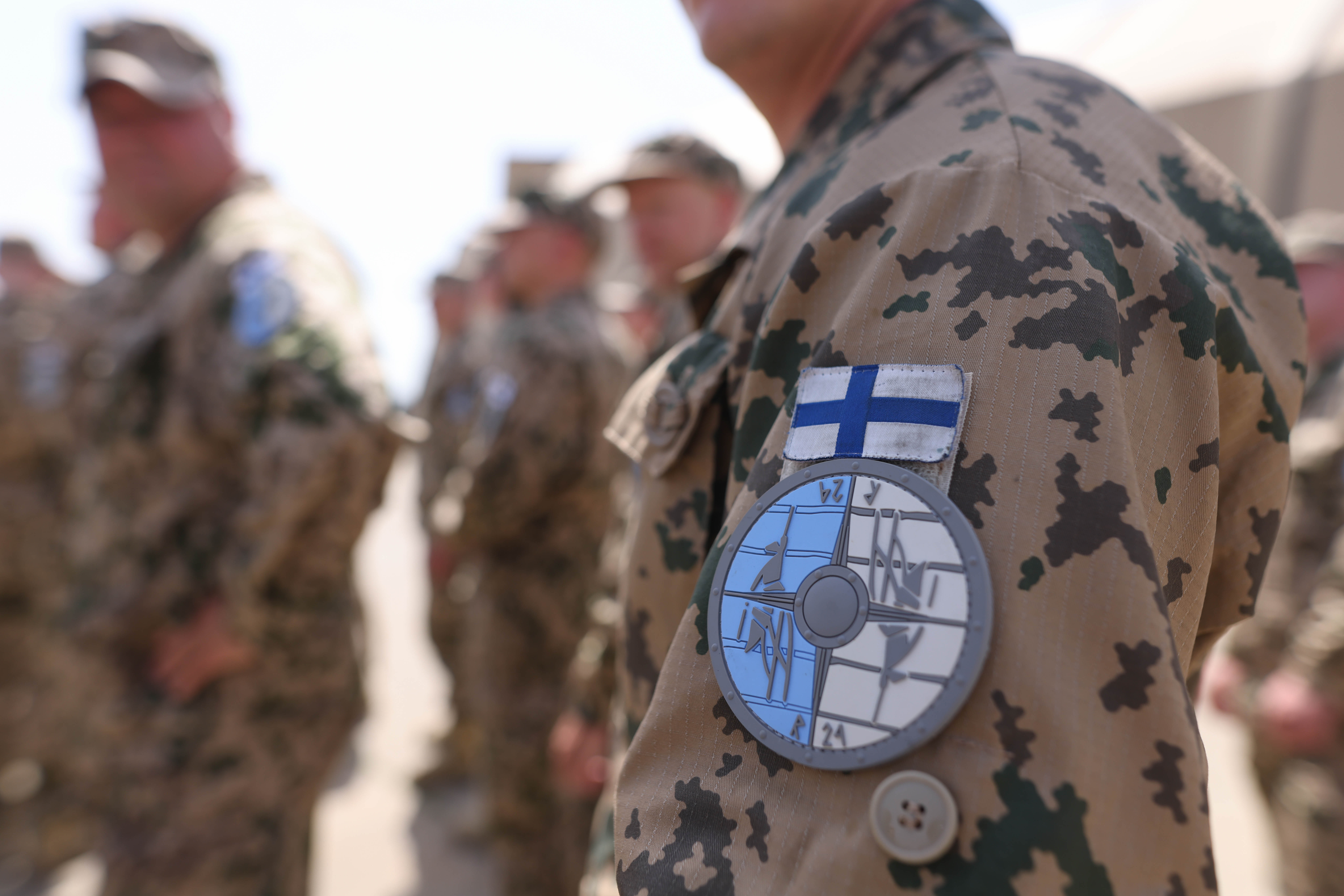 Ceremonie la baza de la Mihail Kogălniceanu. Un detașament finlandez va participa la misiuni de Poliție Aeriană alături de militarii români