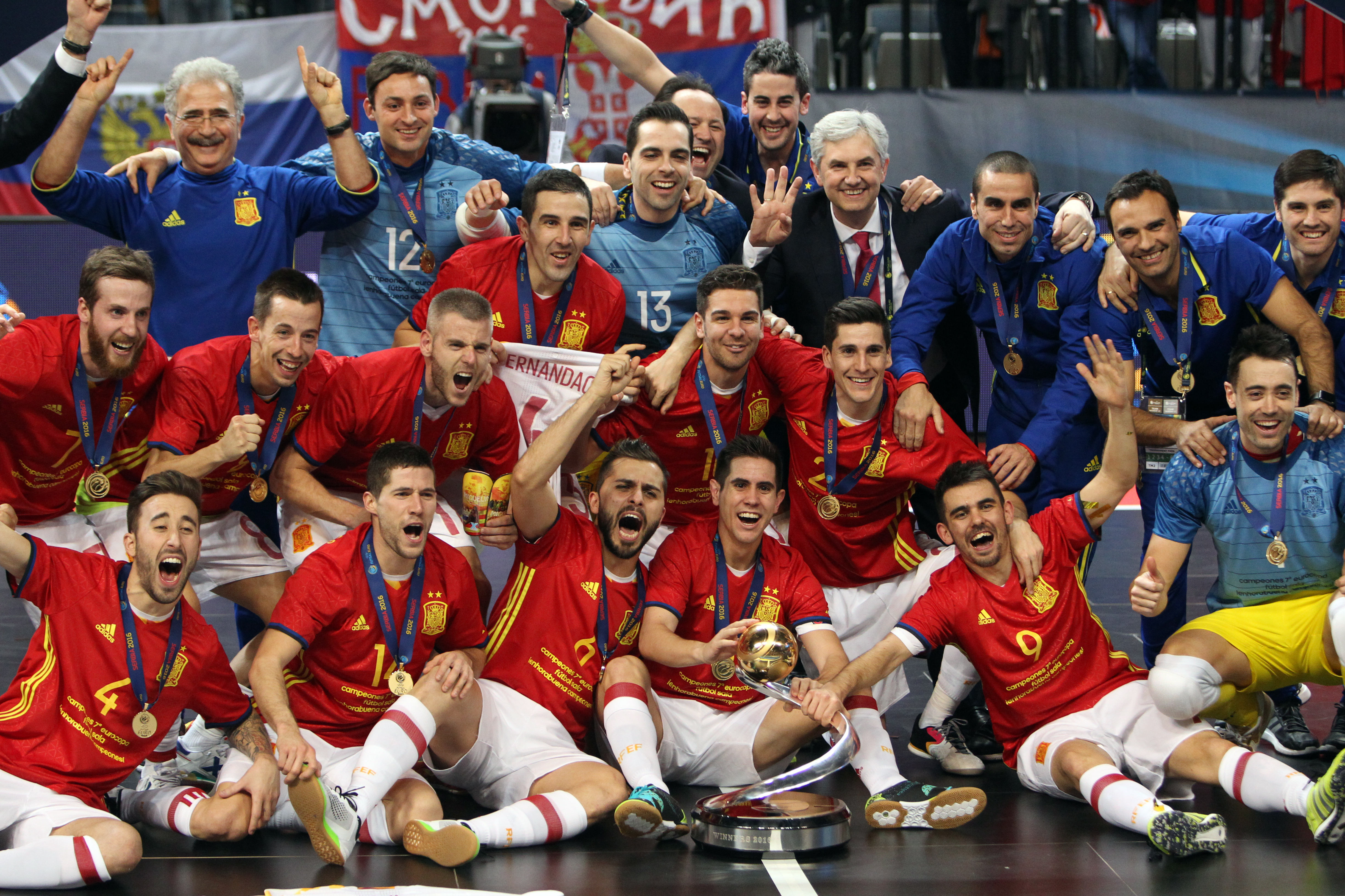Naționala de fotbal în sală a Spaniei a câștigat al șaptelea titlu european / GALERIE FOTO&VIDEO