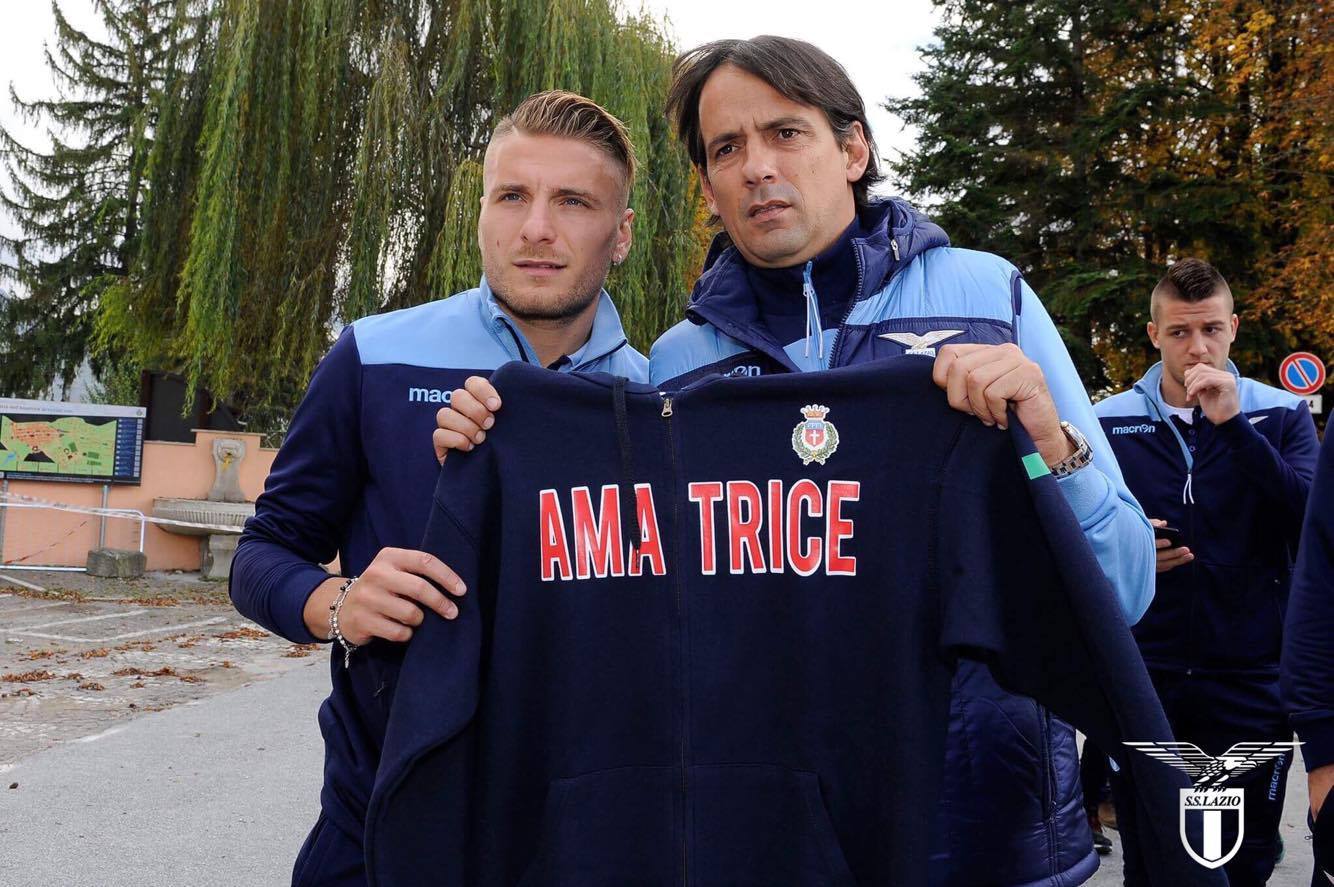 Ștefan Radu și colegii de la Lazio au mers să vadă dezastrul de la Amatrice. Patronul Lotito a copilărit acolo | GALERIE FOTO