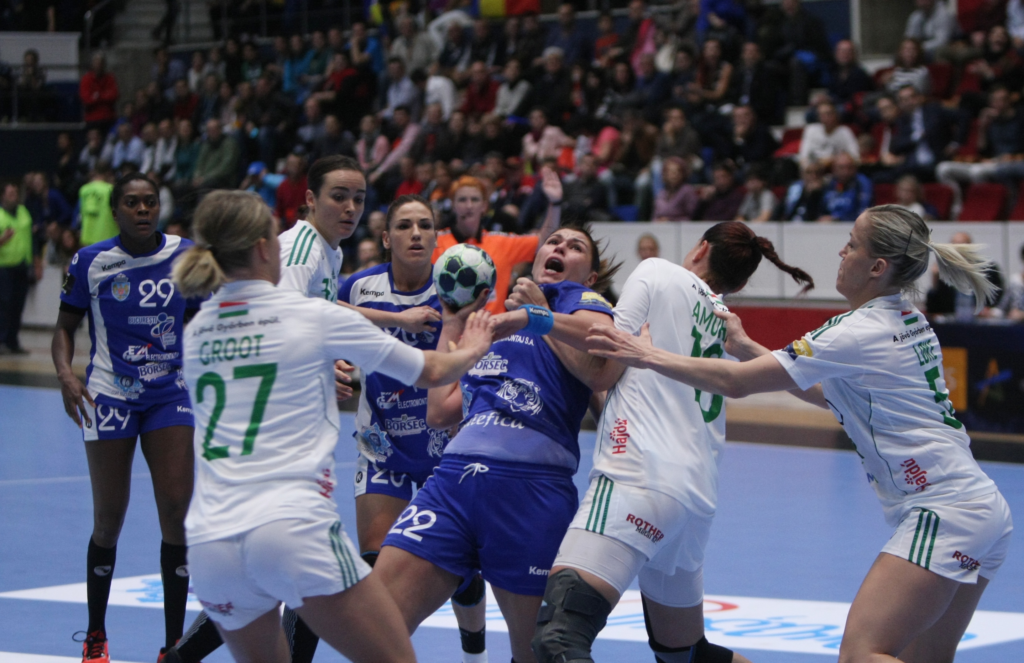 CSM București - Gyor 24-27. Maghiarele și-au luat revanșa pentru finala Ligii Campionilor | GALERIE FOTO
