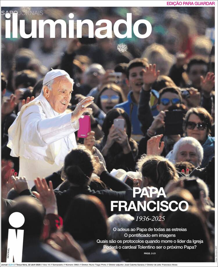 Titluri uriașe și imagini emoționante: cum au anunțat marile ziare ale lumii moartea Papei Francisc
