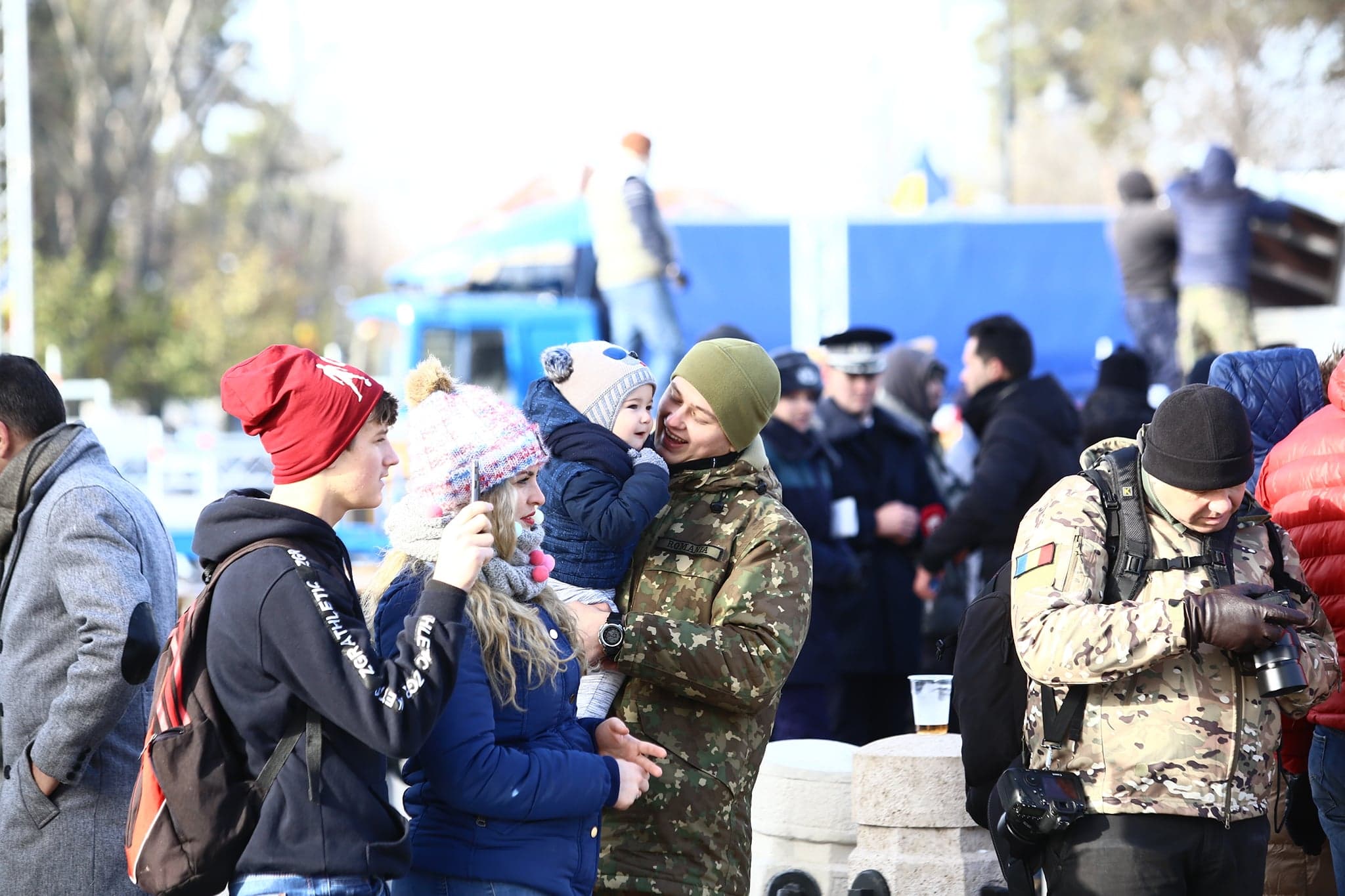 FOTO | Pregătiri la minus 6 grade Celsius pentru Parada Militară de 1 Decembrie