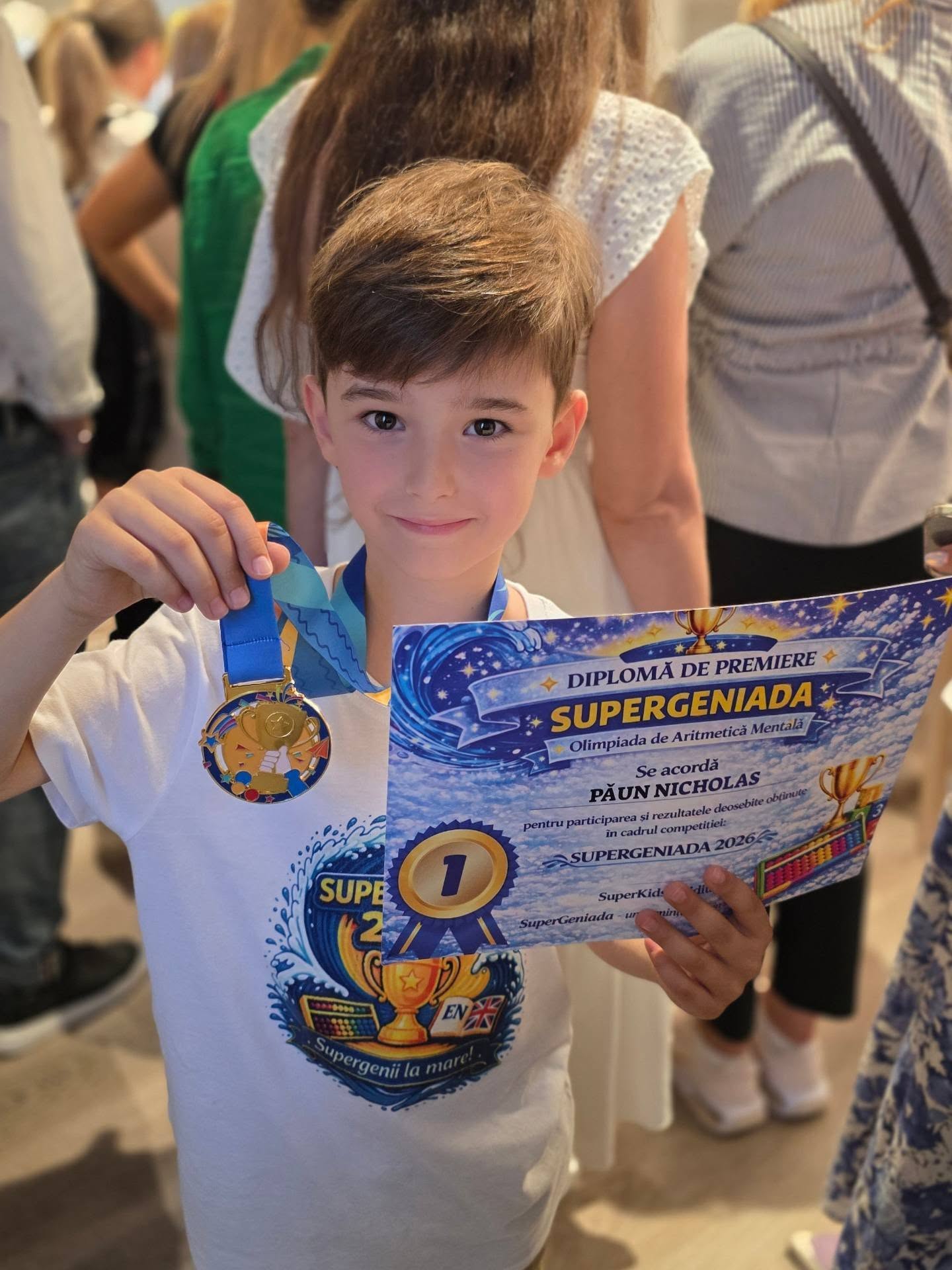 Reușită pentru fiul cel mic al Elei Crăciun. Nicholas a urcat pe prima treaptă a podiumului. „Nu a fost un drum ușor”
