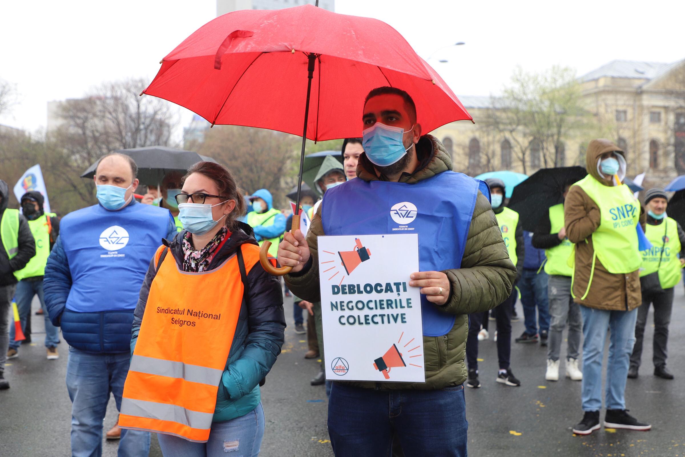 Noi proteste sindicale în fața Guvernului. Care sunt revendicările