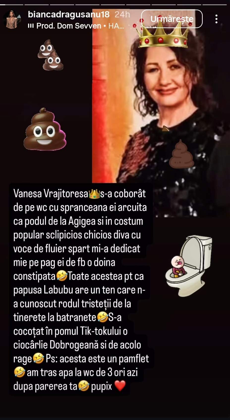 Bianca Drăgușanu a ironizat-o pe mama Claudiei Pătrășcanu. Scandalul dintre cele două ia amploare