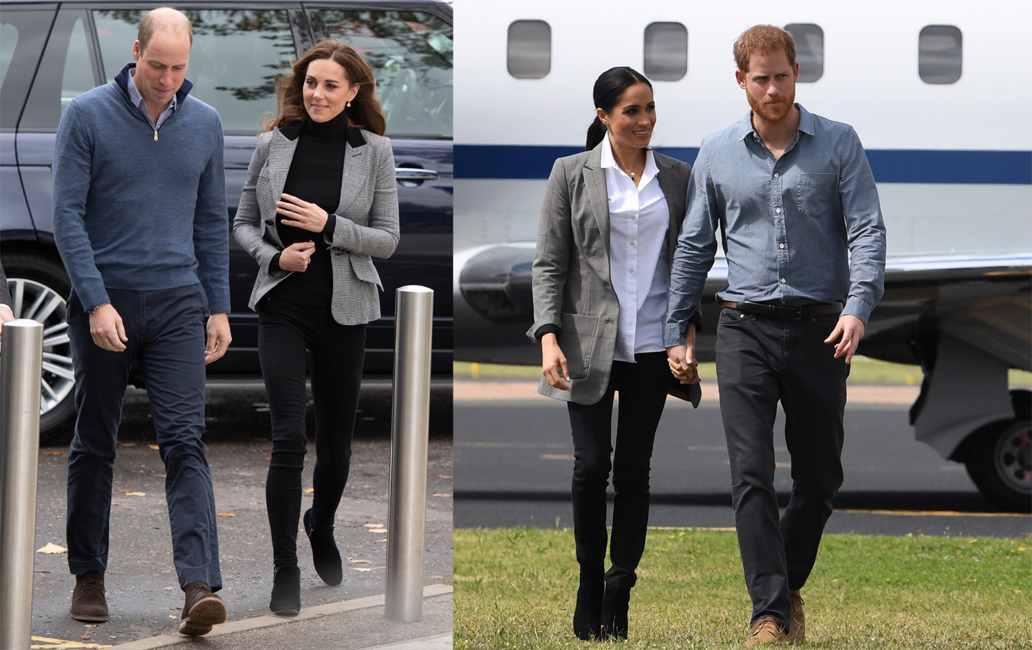 FOTO| Kate Middleton a apărut public într-o ținută inspirată de una purtată de Meghan Markle cu câteva zile înainte