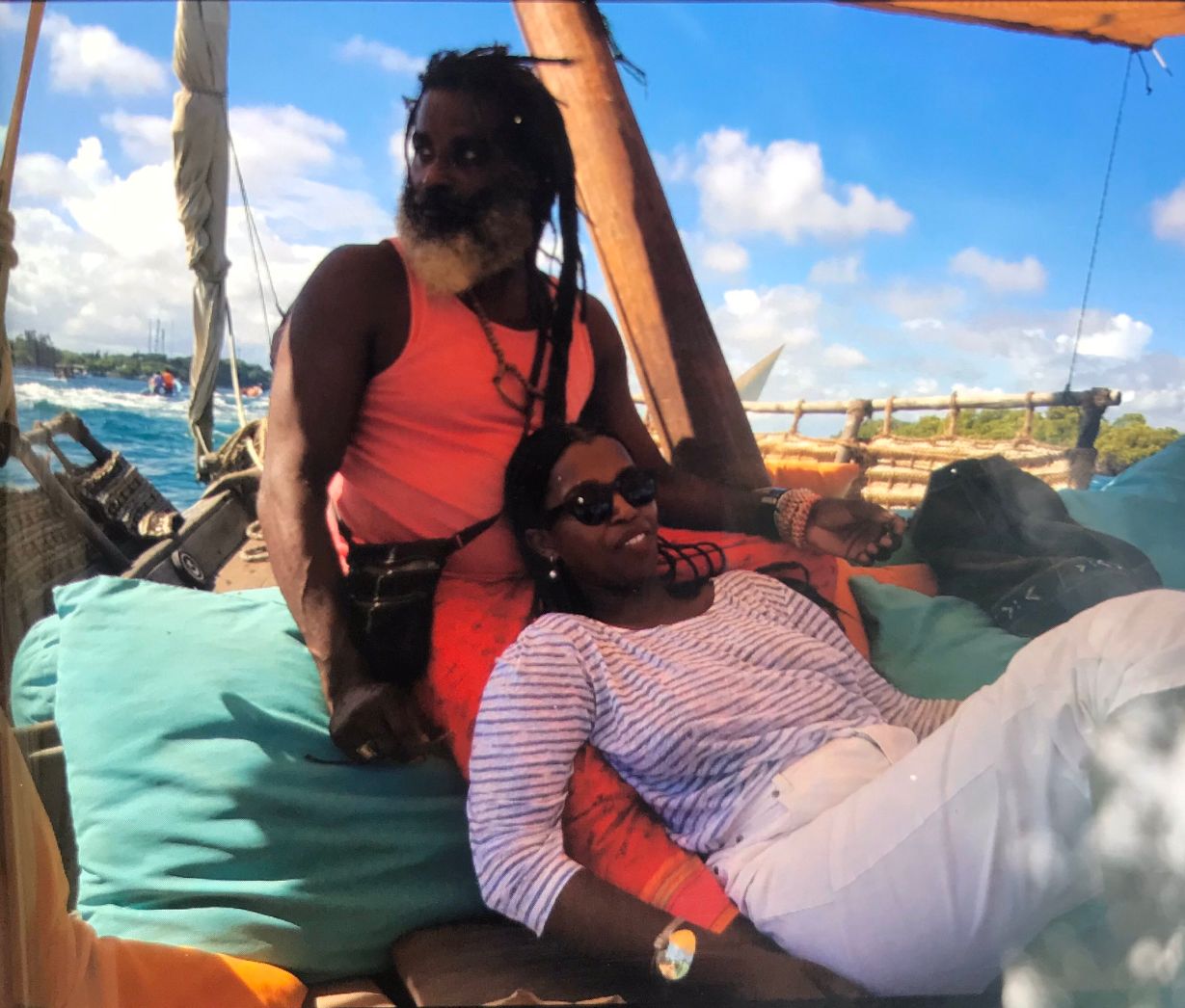 Omar Lali with Tecra Muigai