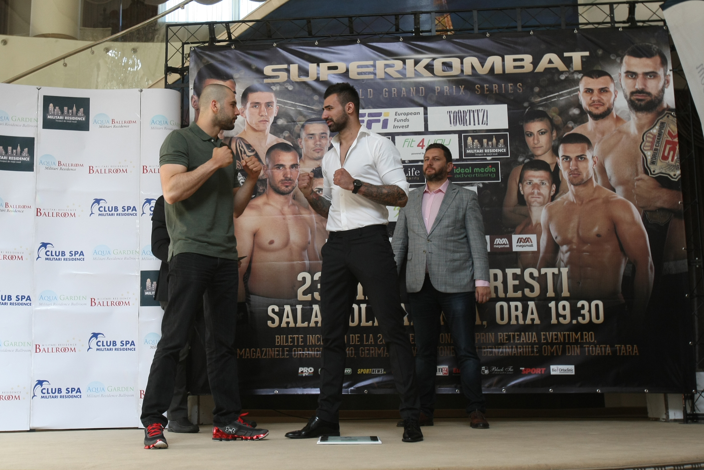 Luptătorii de la Superkombat București au trecut cu bine de proba cântarului oficial / GALERIE FOTO