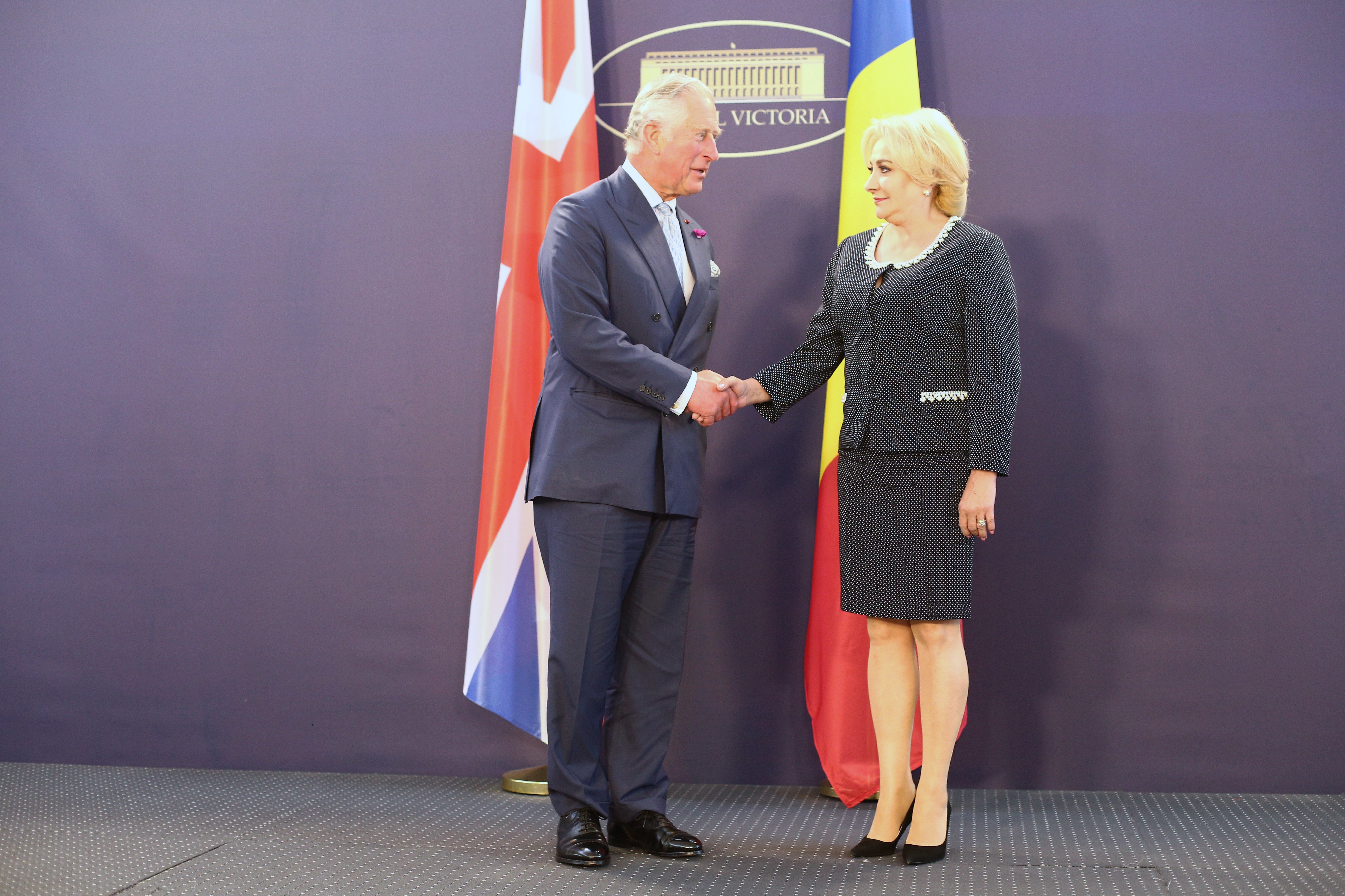 FOTO. Prințul Charles, vizită oficială în România; S-a întâlnit cu președintele Iohannis, cu premierul Dăncilă și Custodele Coroanei